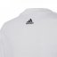adidas Logo T Shirt Junior White/Black Lin