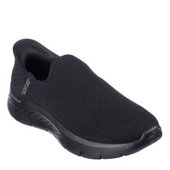 Skechers Stretch Fit Knit Slip-Ins Slip On Runners Womens Blk