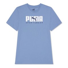 Puma Unisex Kids' Key Graphic T-Shirt Zen Blue