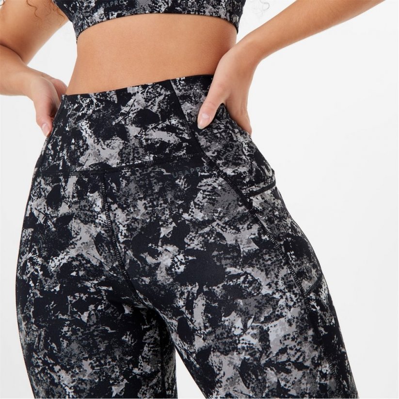 USA Pro Core High Rise Leggings Textured Floral
