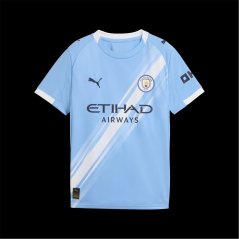 Puma Manchester City Home Shirt 2025 2026 Juniors Blue