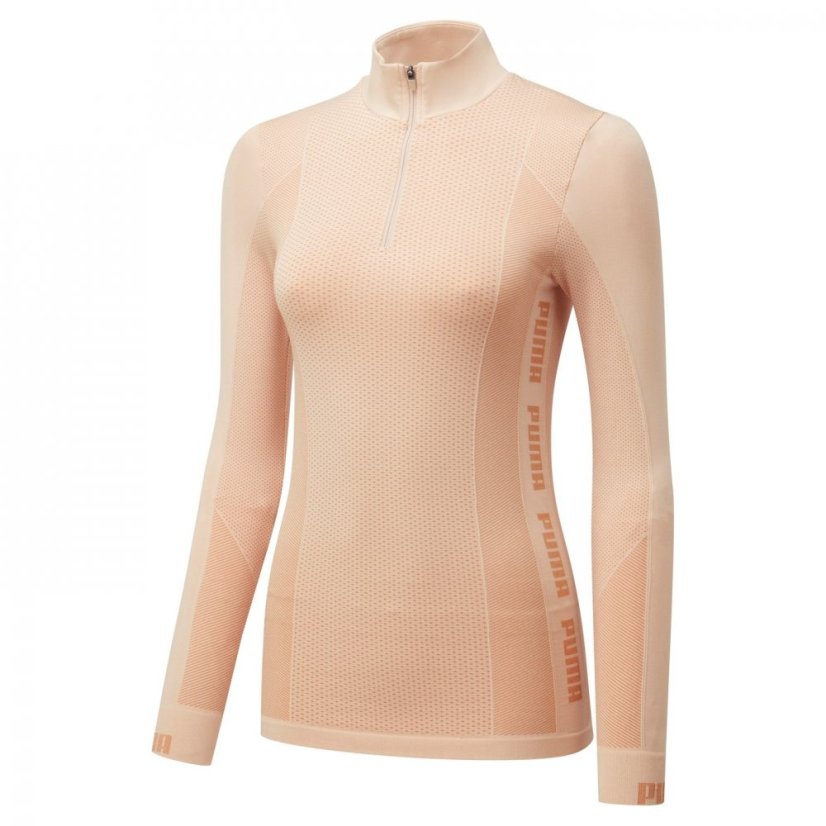 Puma Evoknit Seamless Half Zip Top Womens Frappe