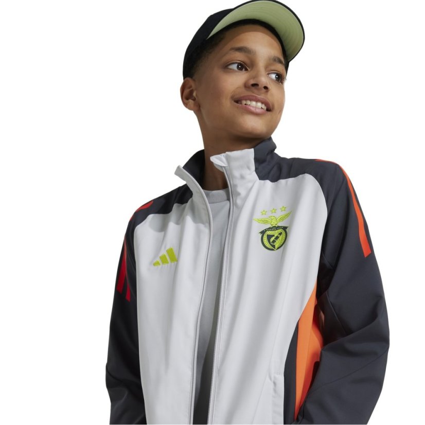 adidas Slb Pre Jkt Y Tracksuit Top Unisex Kids Lgh Solid Grey