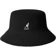 Kangol Terry Towelling Bermuda Bucket Hat Black
