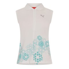 Puma Golf Sl 1/2 Zip Graphic Womens White
