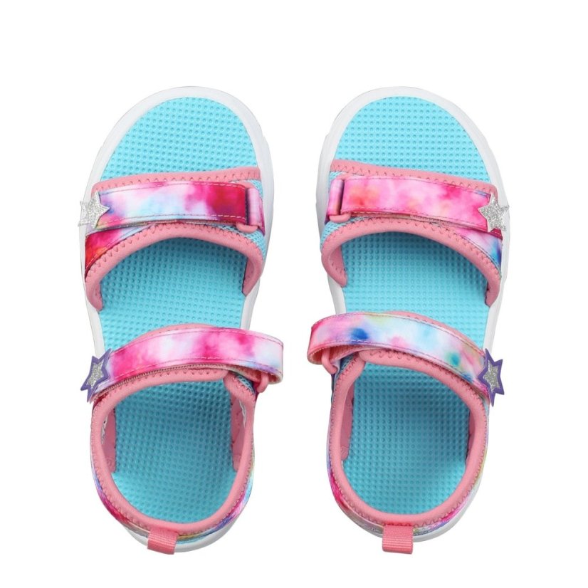 Slazenger Light Up Sole Sandals Juniors Pink/Blue
