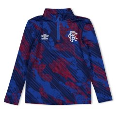 Umbro Juniors Umbro Rangers Armed Forces Pre Match Long Sleeve Kit 2025 2026 Kit Blue/Red