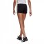 adidas Essential 3 Stripe Shorts Black/White