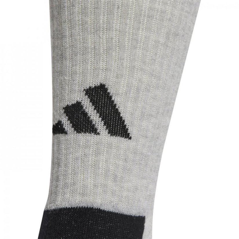 adidas Aeroready Crew 6 Pack Socks Junior Gry/White/Black