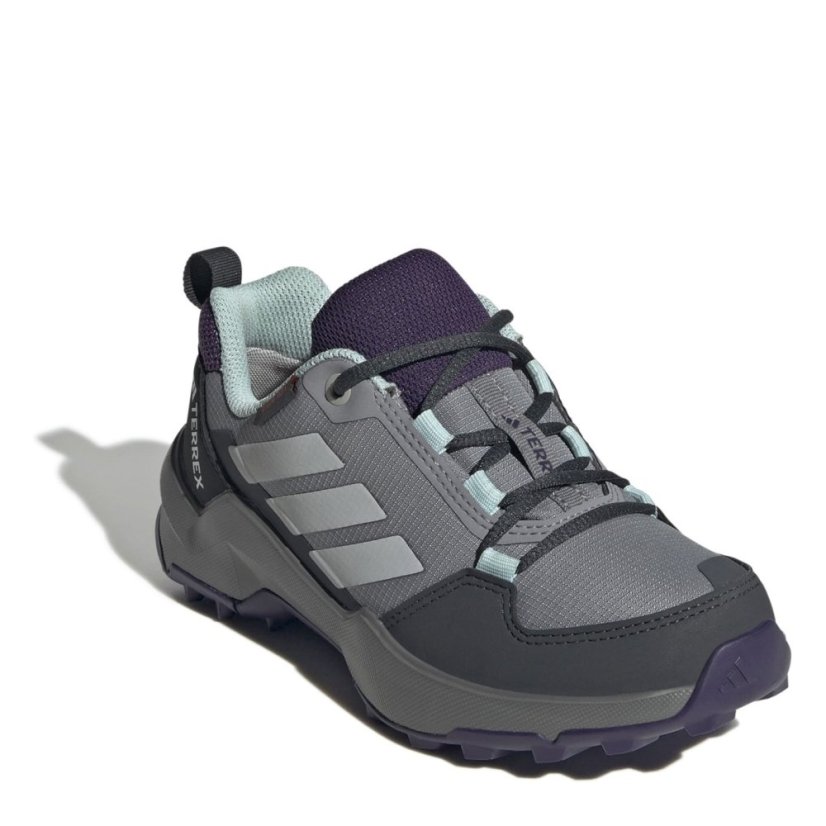 adidas Terrex AX4r Hiking Shoes Juniors Grey/Aqua