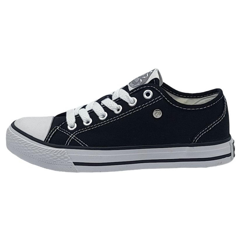 Dunlop Canvas Low Ladies Trainers Black