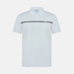 Slazenger Men's Slagenzer Golf Short Sleeve Performance Polo Shirt White