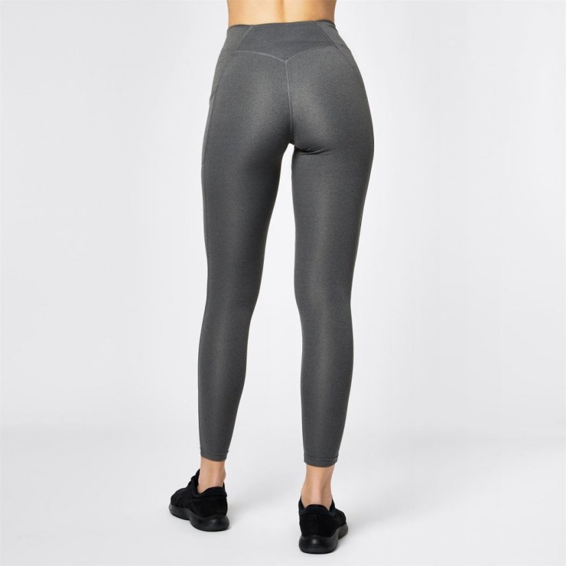 USA Pro Mid Rise Leggings Charcoal Marl