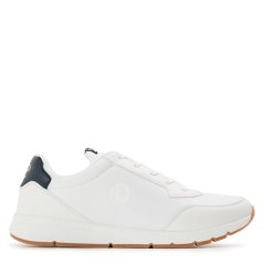 Original Penguin Men's Lotus Canvas Court Trainers White