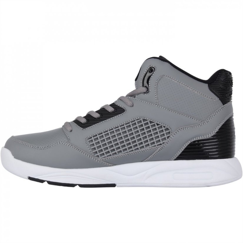 SHAQ Bankshot Mens Basketball Trainers Grey/White