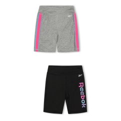 Reebok Kids' Jersey Jogger Shorts Silver