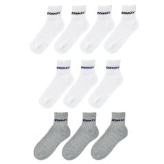 Donnay 10 Pack Quarter Socks Childrens White