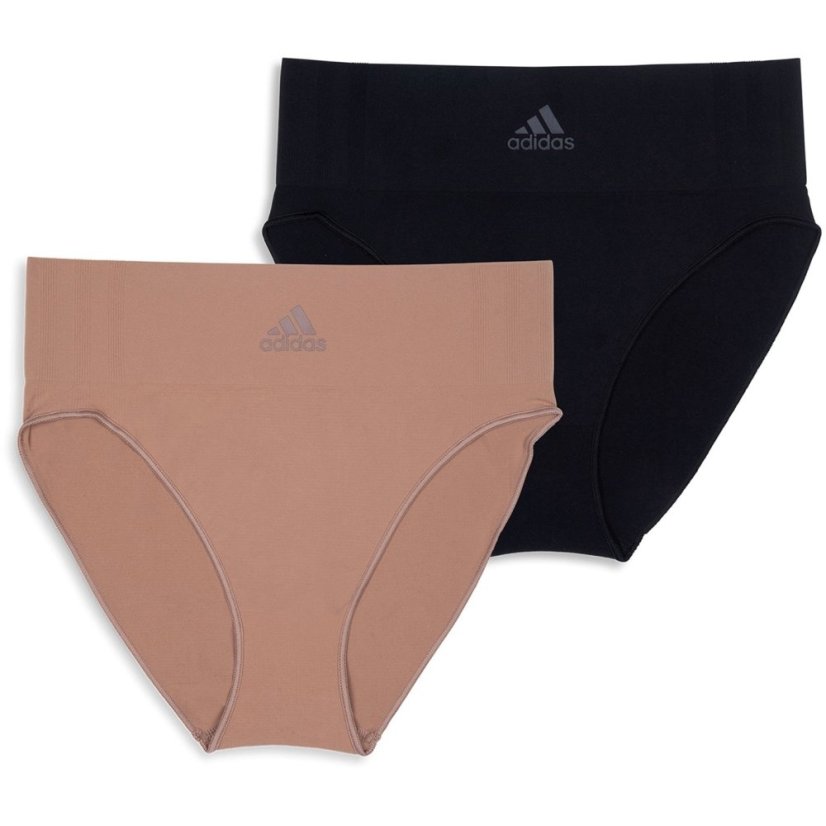 adidas Active Seamless Micro Stretch High Leg Brief 2p Assorted