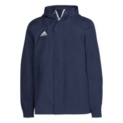 adidas Kids' Entrada 26 Water and Wind Resistant Rain Anorak Navy