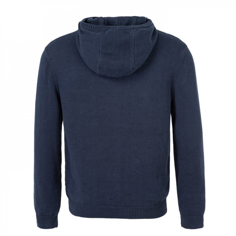 Firetrap Hooded Knit Jumper Mens Navy