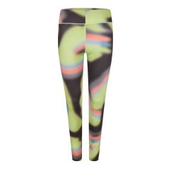 Diadora Women's Flowers Performance Gym Leggings Blk/Green