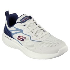 Skechers Bounder 2.0 Slip On Trainers Boys White/Navy