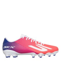Skechers SKX.2 Academy Adults Firm Ground Football Boots Blue/Pink