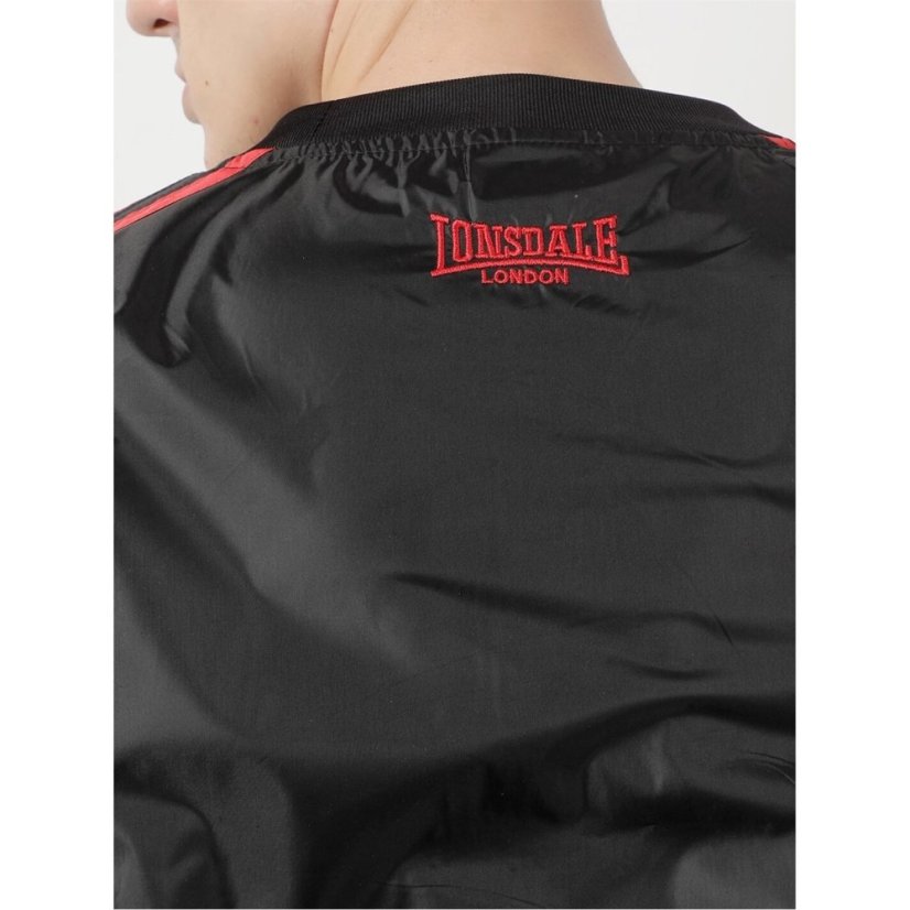 Lonsdale Sauna Suit Senior Round Neck Black/Red