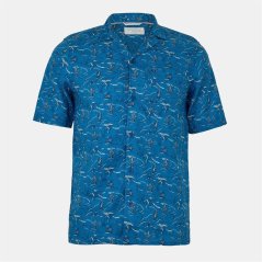 Craghoppers Men's Crag Hula Short-Sleeve Shirt PosdnBlu Prt