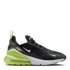 Nike Air Max 270 React Junior Trainers Black/Lemon