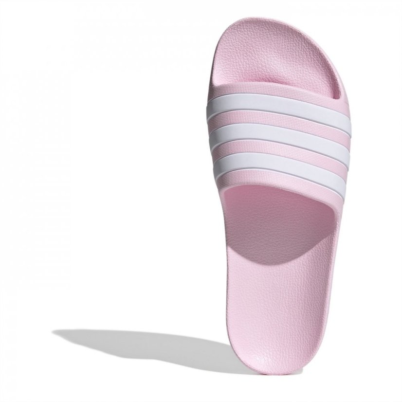 adidas Adilette Aqua Slides Junior Pink/White