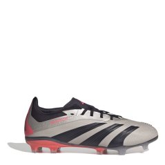 adidas Predator 24 Elite Children Firm Ground Football Boots Silver/Black