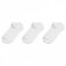 New Balance 6 Pack No Show Socks White