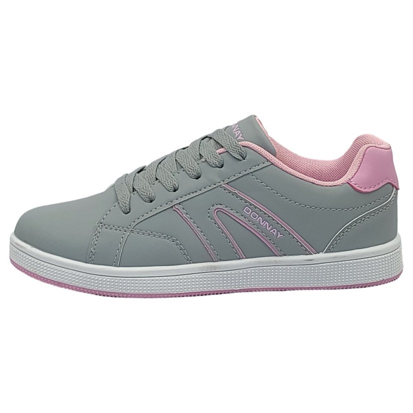 Donnay South Ladies Trainers Grey/Pink