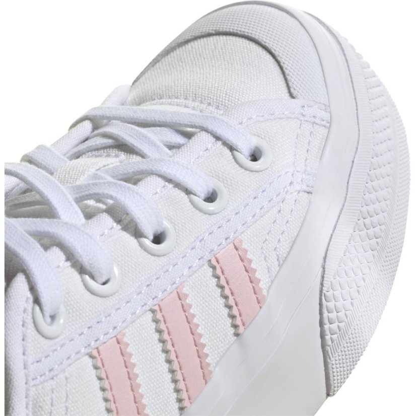 adidas Nizza Platform Shoes Childrens White