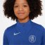 Nike Chelsea Strike Drill Top 2025 2026 Juniors Blue/Sivler