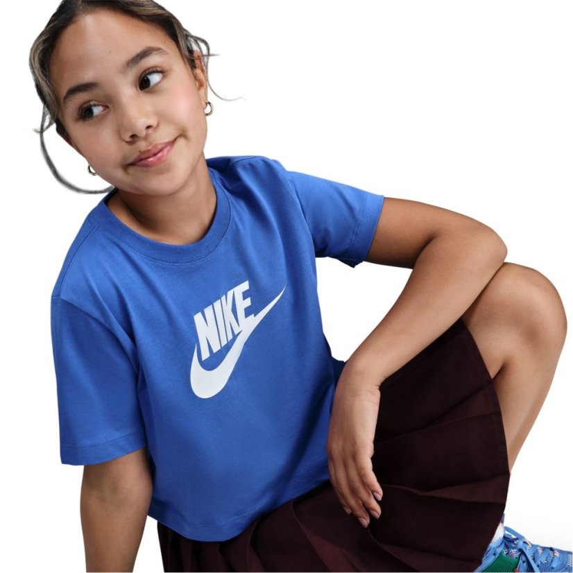 Nike Kids' Crop Top Blue