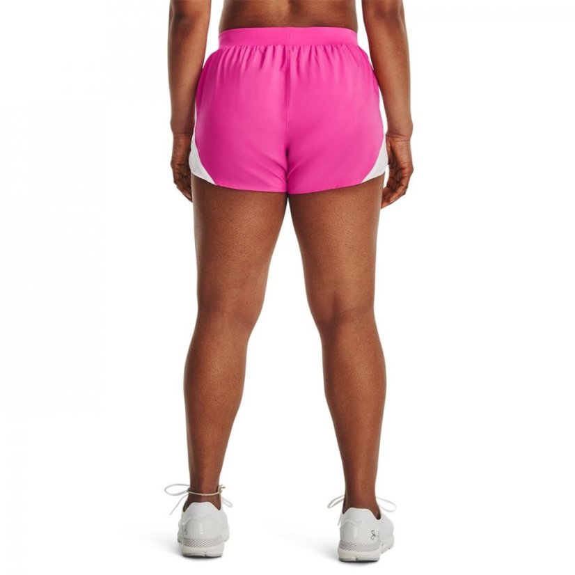 Under Armour Fly By 2 Shorts Womens Rebel Pink