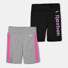 Reebok Kids' Jersey Jogger Shorts Silver