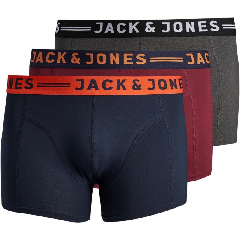 Jack and Jones 3 Pack Trunks Plus Size Multi