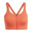 adidas TLRD Impact Luxe High-Support Zip Bra Womens Red