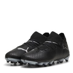 Puma Future 7 Pro Firm Ground Football Boots Juniors Black/White