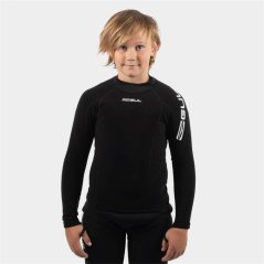 Gul JUNIOR EVOTHERM FLATLOCK LONG SLEEVE THERMAL Black
