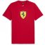 Puma Ferrari Race Big Shield T-Shirt Coloured Rosso Corsa