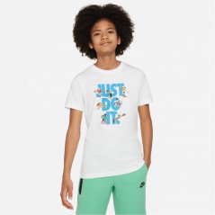 Nike Sportswear Big Kids' T-Shirt White/Red