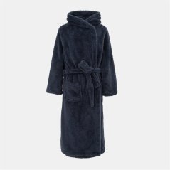 Linea Fleece Robe Women Navy