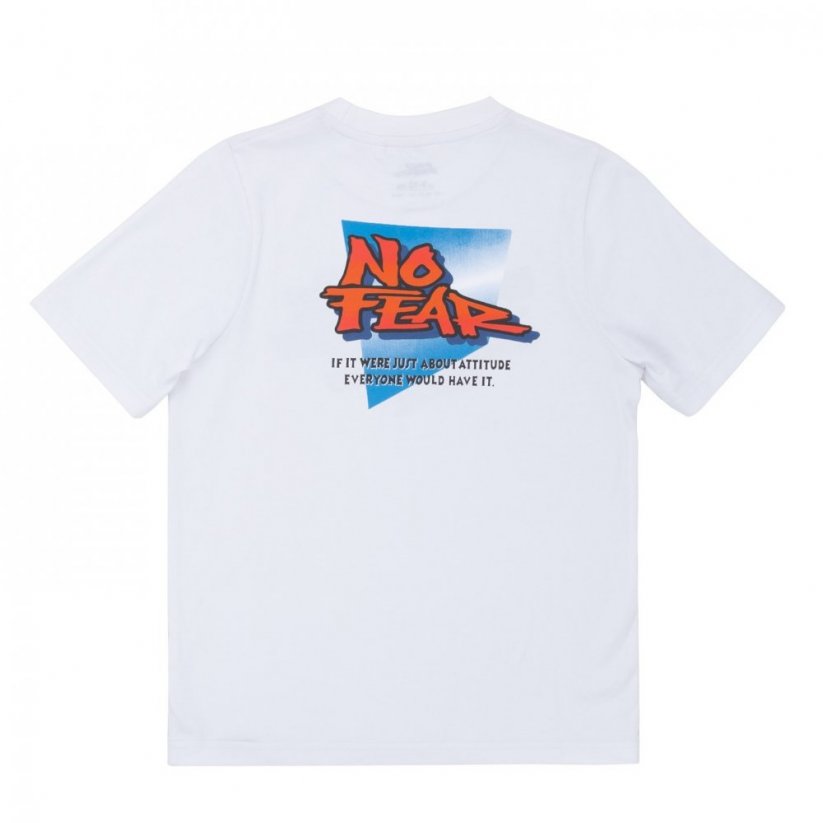 No Fear New Graphic T Shirt Junior Boys Blue Horizon