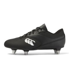 Canterbury Phoenix Raze Junior Soft Ground Rugby Boots Black/White