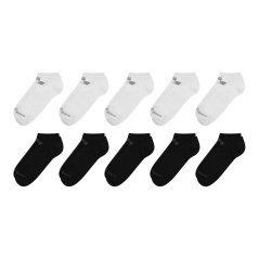 New Balance No-Show Socks 10 Pack White/Black