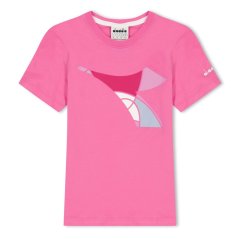 Diadora Ju.Ss T-Shirt Fregio Juniors Frieze Pink
